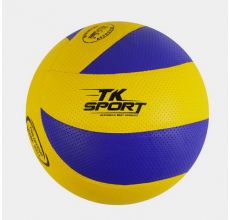 М'яч волейбольний C 62447 "TK Sport", 1 вид, клейка, 280-300 грамів, матеріал м'який PVC