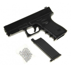 G15 Страйкбольний пістолет Galaxy Glock 17 метал чорний.