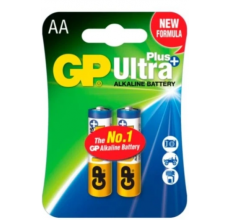Батарейки GP ULTRA + ALKALINE 1.5V 15AUPHM-2UE2 Лужні, LR6, AA 2 шт.